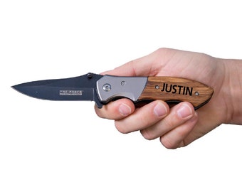 Personalized Pocket Knife, Folding Knife, Groomsman Gift, Engraved Knife, Utility Knife, Tactical Knife