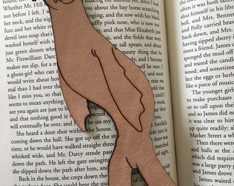 Guadalupe Fur Seal Bookmark - Cute Seal Bookmark - Cartoon Seal bookmark - Leather Bookmark