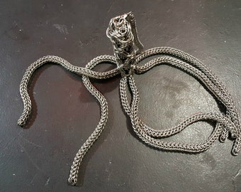 The Steel Squid: Stainless Steel Chainmaille Flogger
