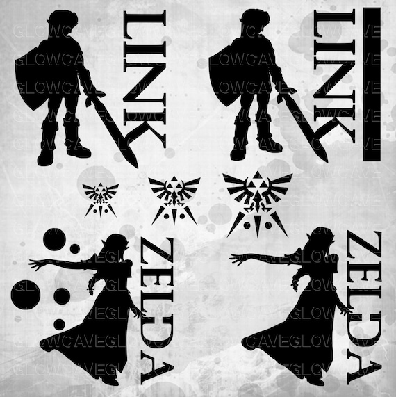 Zelda Silhouettes svg file Zelda Clip art Zelda svg INSTANT