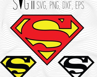 Superman svg files - Superman clipart - Superman logo svg digital download, svg for cricut, svg for silhouette, superman iron on transer svg