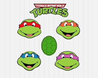 Teenage Mutant Ninja Turtles Svg - INSTANT DOWNLOAD - 1-Dxf, Eps, Pdf, Png, Svg - Cricut - Silhouette
