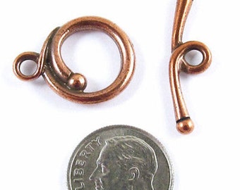 TierraCast Pewter-Copper RENAISSANCE TOGGLE CLASP (1 Set)