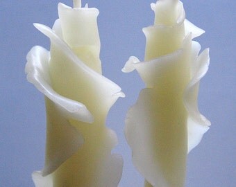 Unique Taper Candles, Elegant Beeswax Rose Candles, Housewarming Gift, Wedding Gift, Anniversary Gift, Thank You Gift, Decorative Candles