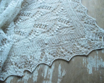 Wedding Shawl, estonian lace shawl, hand knit lace stole