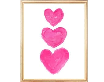 Pink Wall Decor pink wall art | etsy Pink Wall Decor pink wall art | etsy