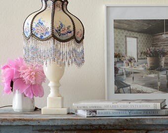 Stunning 1920's Antique French Lamp / Shabby Boho