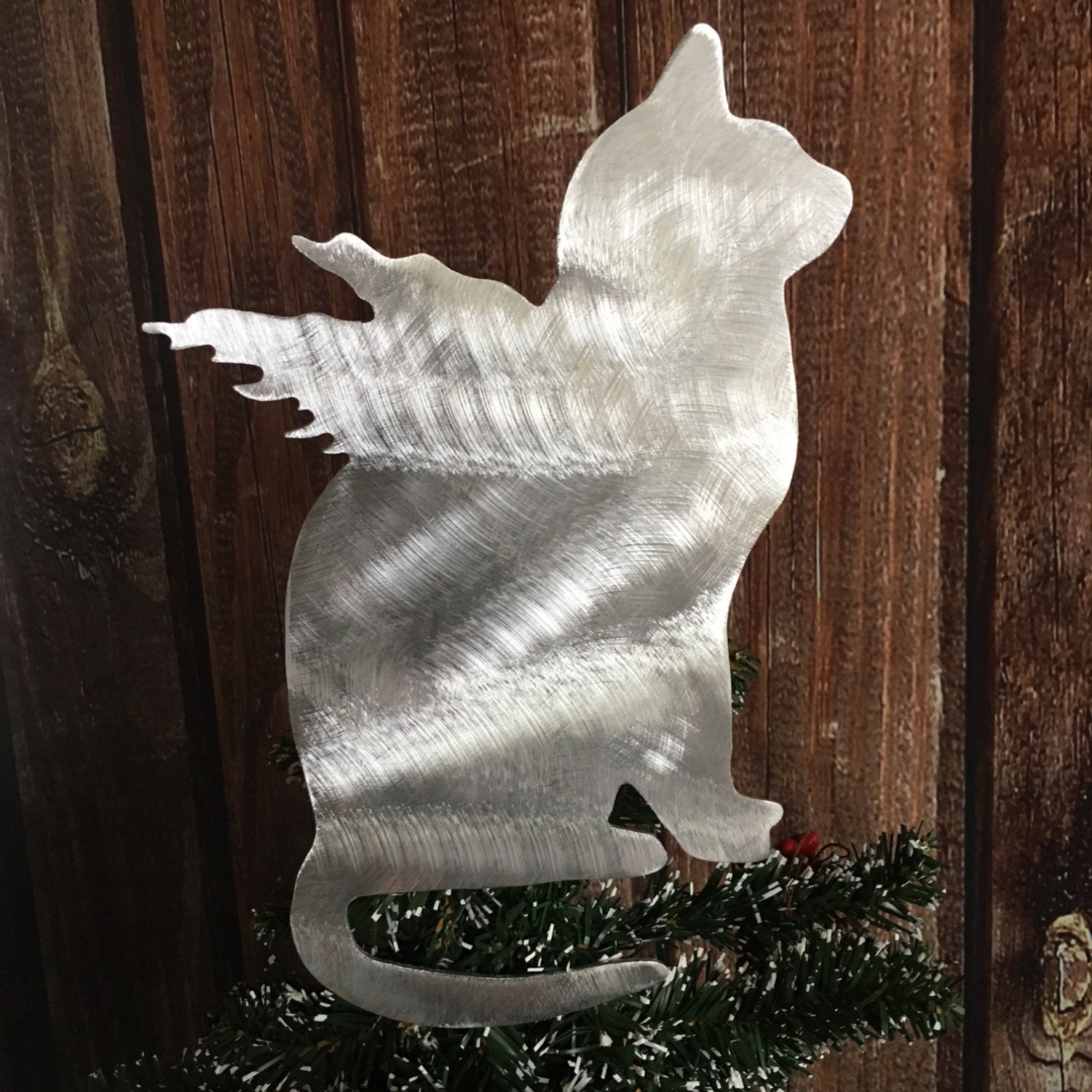 Kitty Kitty Cat Angel Christmas Tree Topper Holiday