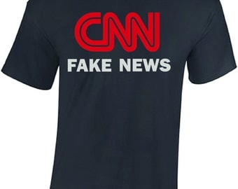 CNN Fake News shirt t-shirt tshirt trump network 2017 station liberal politics GOP kanye west liberal democrat tv clothing mainstream media