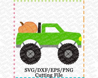 EXCLUSIVE Pumpkin Monster Truck SVG, pumpkin cut file, pumpkin truck svg, monster truck svg, pumpkin truck cut file, LIMITED commercial use