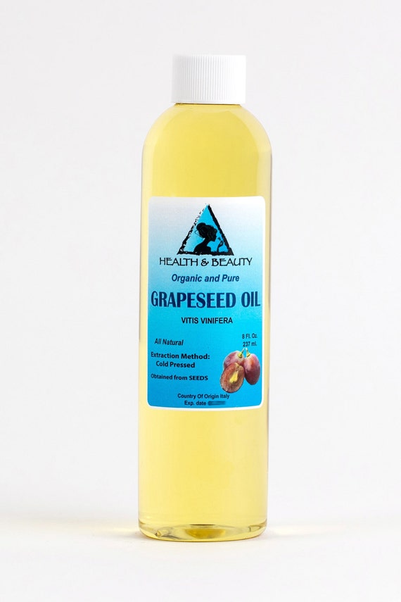 8 oz GRAPESEED OIL ORGANIC Carrier Cold Pressed 100 Pure