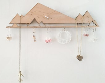 Jewellery Organizer (for Powerstrips) | Jewelry Storage | Jewelry Display | Jewellery Holder | Earring Holder | Earring rack | Necklace rack