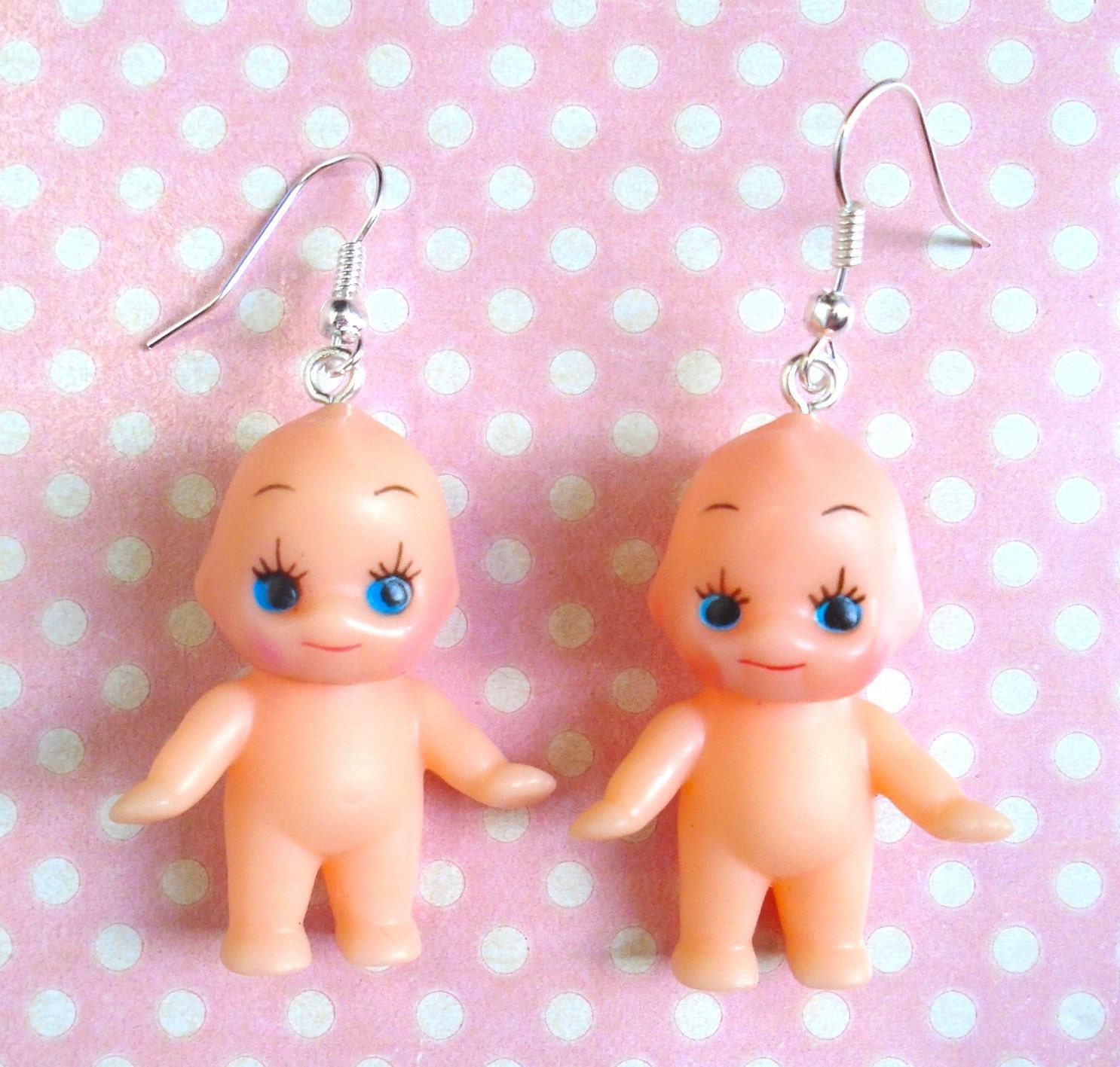 Kawaii creepy baby doll earrings