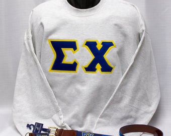 Sigma Chi Block Letter Applique Sweatshirt