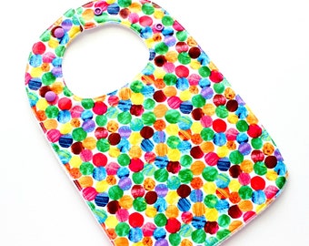 Baby bib - very hungry caterpillar, baby bibs for boys or girls,