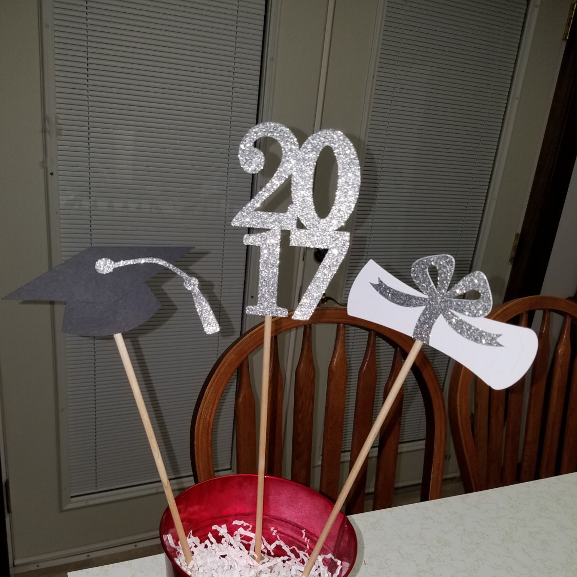 Graduation Centerpiece sticks 2017 graduation centerpiece