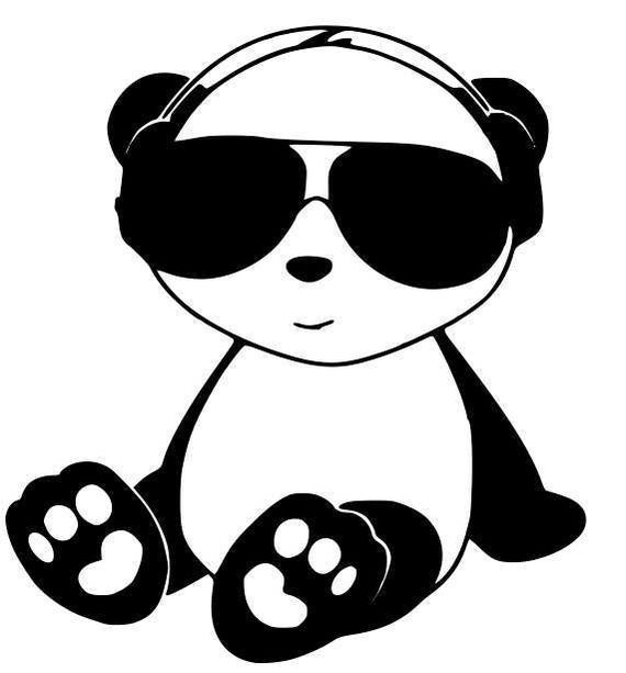 Cute Panda Svg Cut File - Riset