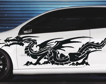 Dragon truck decal | Etsy