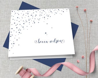 Personalized Stationery / Personalized Stationary / Monogram Stationary / Custom Stationary / Stars Stationary / Personalized Note Cards