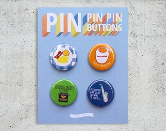 Parks and Recreation Button Set / TV Show Buttons / Pinback Buttons / Gift Set