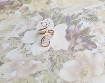 Rose gold midi ring, gold mid finger ring adjustable rings for womens pinky ring gold boho rings rose gold jewelry for teens girl gift ideas