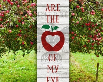 You Are The Apple of My Eye SVG | SVG Sayings | Svg Sign Design | Silhouette svg | Cricut svg | Svg quote | Valentine svg | Love quote svg