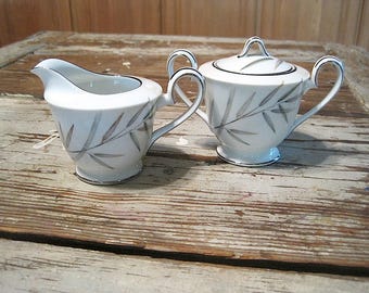Noritake China Bambina Sugar and Creamer
