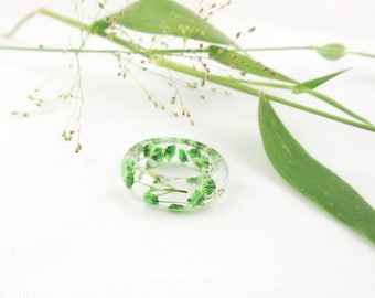 Nature ring green plant jewelry, Pressed flower jewelry, Resin ring, Real flower Resin ring, Flower ring, Botanical ring, Jewellery ring