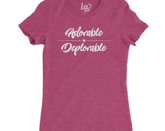 Adorable Deplorable Shirt | Trump | Make America Great Again | Basket of Deplorables | Republican | Election | T-Shirt | T Shirt | TShirt
