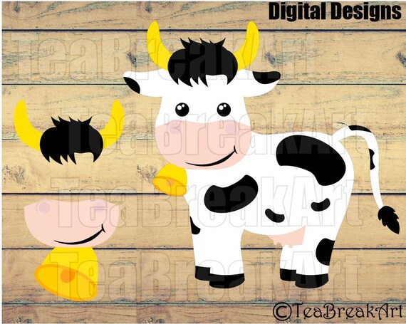 Download Lady Cow ClipArt and Cutting Files SVG PNG EPS jpg iron on ...