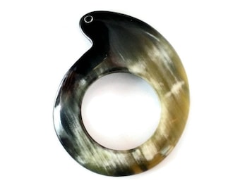 1pcs--Pendant, Zebu Horn, Eco-friendly (B51-22)