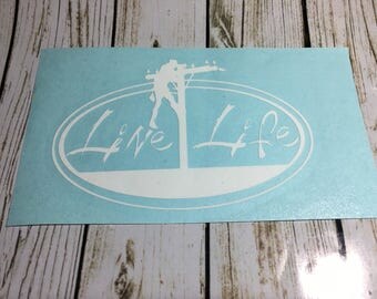 Line life Decal / lineman Decals /Decal / adhesive decal / line man / line life / line life car decal