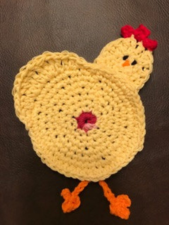 Items similar to Guess What? Chicken Butt! Handmade Chicken coaster ...