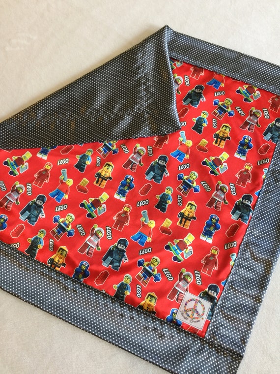 Lego silky blanket, Baby blanket, Silky blanket, Stroller blanket, Lovey, silky, Homemade.