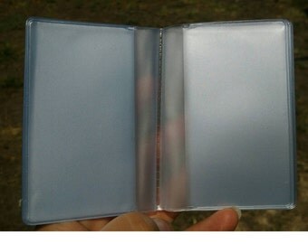Wallet insert, Billfold Inserts for Credit ID Card Holder, clear plastic pocket replacement