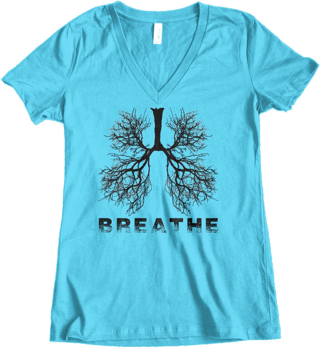 Breathe Respiratory Therapist Womens T Shirt Tee Shirt