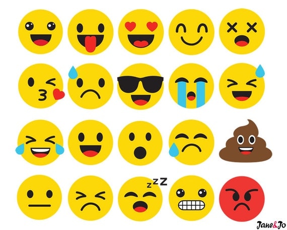 Download 20 Emoji SVGEmoji Silhouette SvgEmoticon SVGEmoji Face