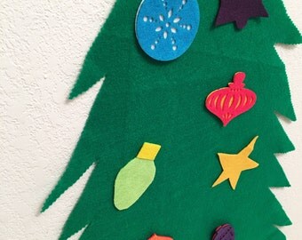 Felt Christmas Tree, Toddler Activity, Felt Activity, Kid, Toddler, Felt, Custom Parties by PartyAtYourDoor on Etsy