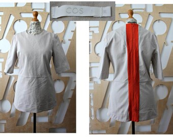 Designer Mini dress Tunic Mod top Prom gown Party Preppy Steampunk 3/4 sleeves Boho Color block A line Casual Tailored