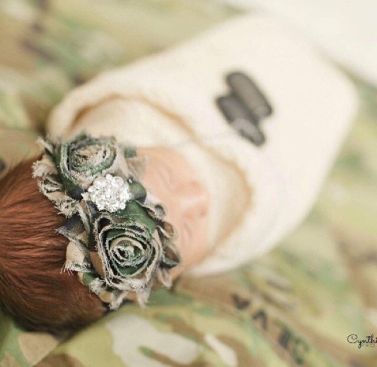 Camouflage Headband Baby Army Military Camouflage Headband Baby Army Military