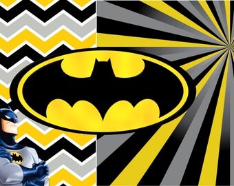 Batman Digital Paper Plus Batman and Logo