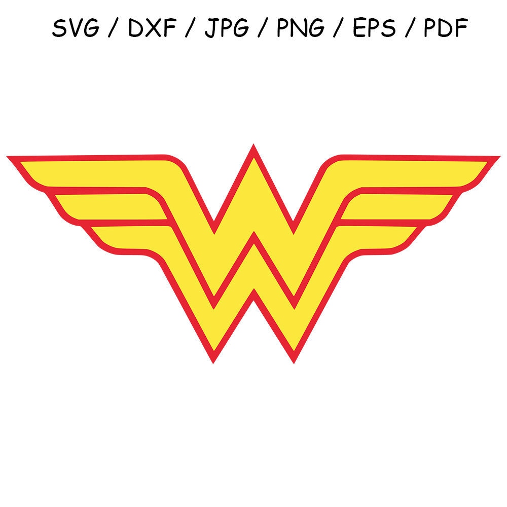 Download Wonder Woman SVG DXF Wonder Woman Logo Clipart Vector Cut File