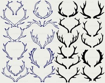Antlers svg,deer antlers clipart,moose antlers svg,antlers silhouette,antlers cricut,cut files,clip art,digital download designs,svg,dxf