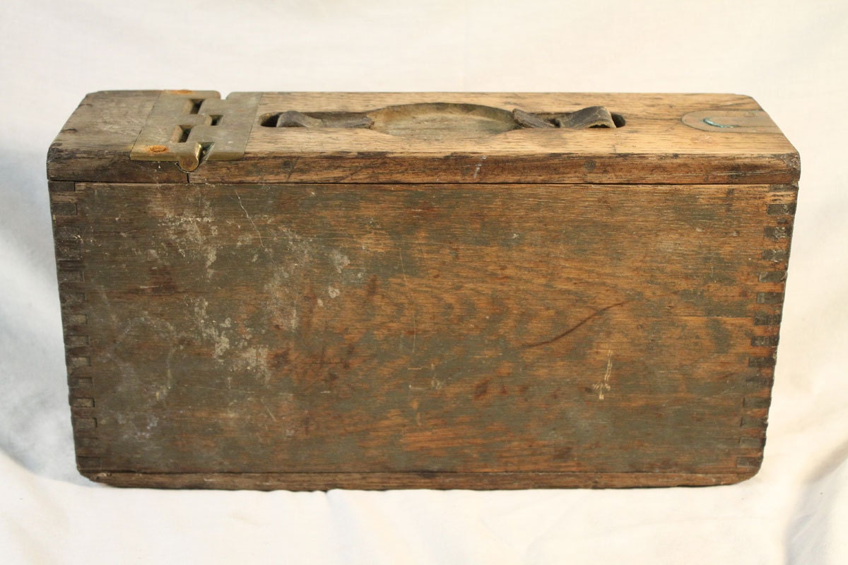 WW1 US Issue Wood Ammo Ammunition Box by ANiceMess on Etsy
