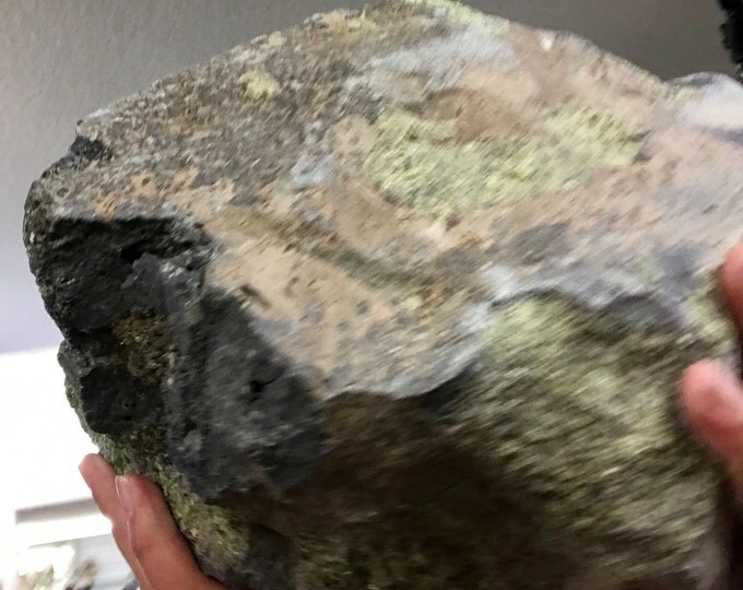 Olivine Peridot still in Matrix- Natural Specimen- 55 Pound- Rare Large Specimen- Home Decor \ August Birthstone \ Peridot \ Peridot Crystal