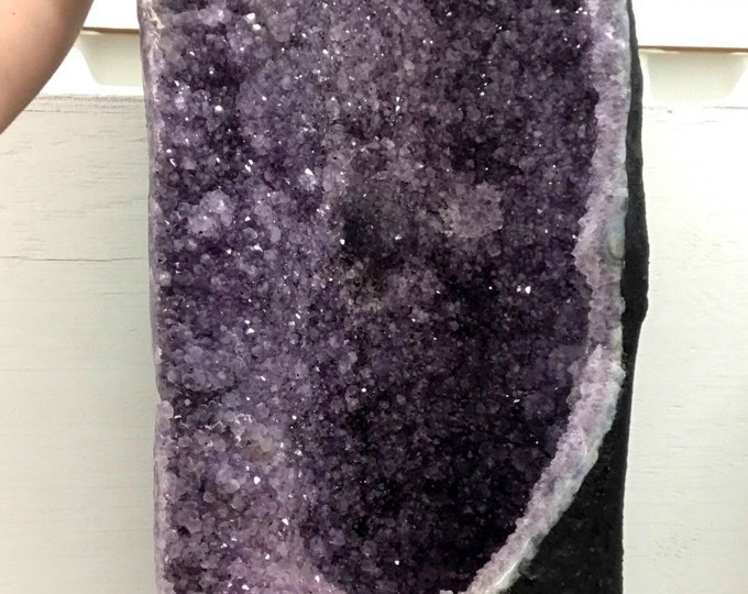 Amethyst Geode 34 inches tall- Amethyst from Brazil-155 LBS- Natural Amethyst Geode- Reiki \ Healing Stone \ Chakra \ Fung Shui \ Home Decor