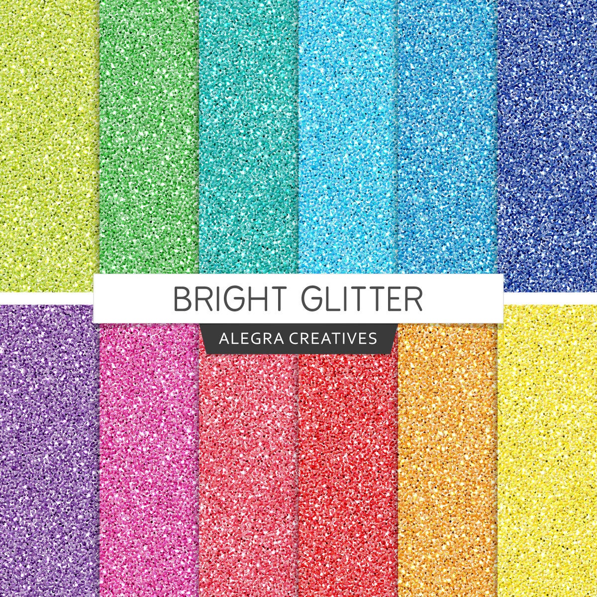 Bright Glitter digital paper glitter scrapbook by AlegraCreatives