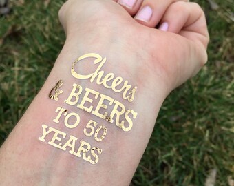 temporary tattoos 50th birthday 50 tattoos Etsy temporary temporary tattoos 50th birthday 50 tattoos Etsy temporary
