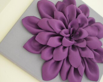 Purple And Gray Wall Art dahlia wall art | etsy Purple And Gray Wall Art dahlia wall art | etsy