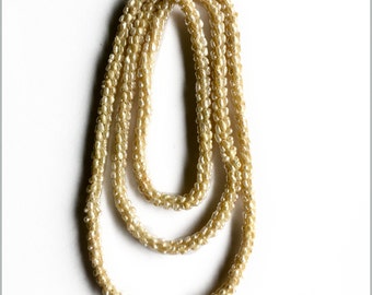 Vintage opera length multi strand pearl necklace